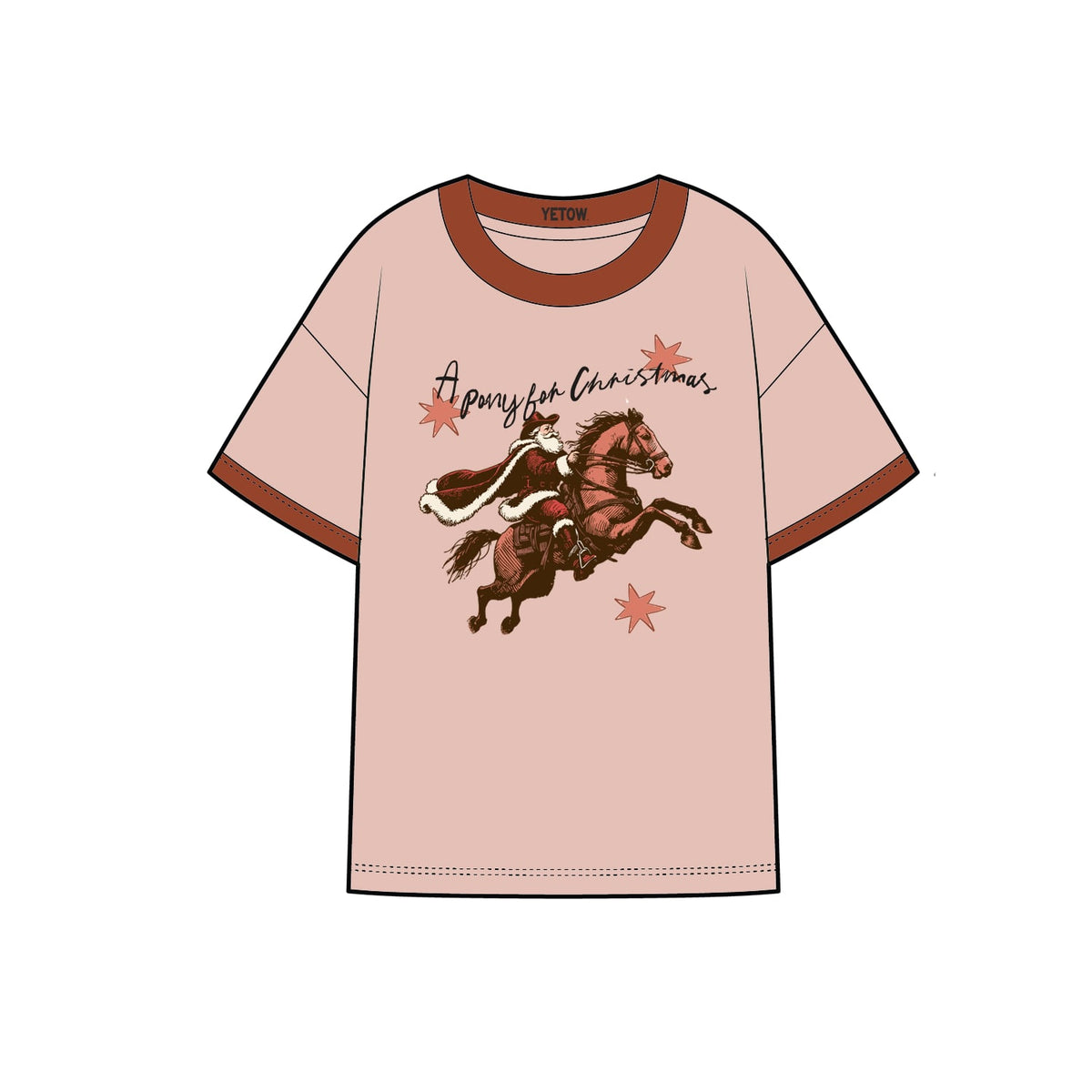 Pony for Christmas Tee - Pink
